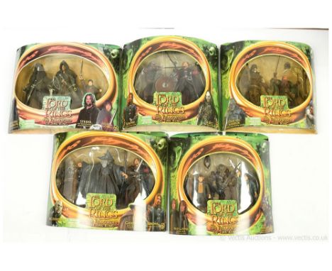 Toy Biz The Lord of the Rings The Fellowship of the Ring figure packs x five includes Witch King Ringwraith, Strider &amp; Fr