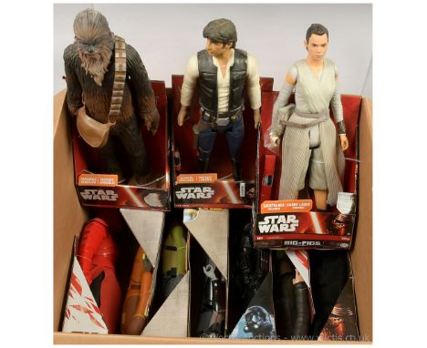 Jakks Pacific Star Wars large scale 18" figures x ten includes Han Solo, Chewbacca, Kanan Jarrus, The Inquisitor, Captain Pha