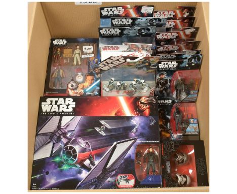 Hasbro Star Wars modern 3 3/4" figures and figure packs x thirteen includes The Force Awakens Takondana Encounter, Force Link