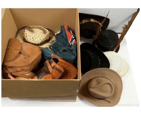 Quantity of Western/Country related clothing includes boots x 2 pairs (1 pair is size 42 (UK 8) other pair size is unknown), 
