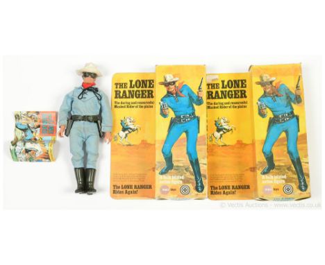 Marx Toys vintage 1973 The Lone Ranger Rides Again! The Lone Ranger 8" figure, Good, within Good opened packaging with The St