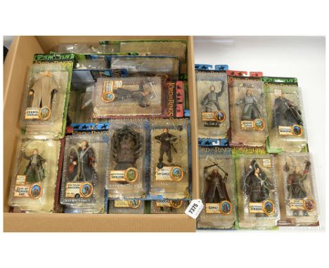 Toy Biz The Lord of the Rings figures x twenty five, including Smeagol, Shelob, Bilbo Transfixed, Sam Gamgee, Aragorn, King T