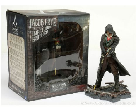 Assassin's Creed Syndicate Jacob Frye The Impetuous Brother figurine, includes Jacob Frye lithograph, Excellent, within Good 