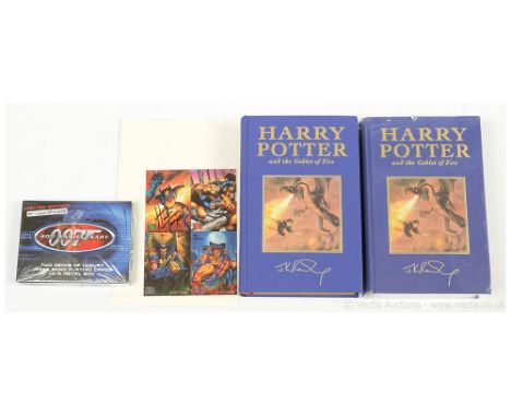 Bloomsbury Harry Potter and the Goblet of Fire Deluxe Edition x 2, First Edition, Good Plus to Near Mint, with one copy being