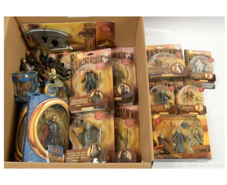 Quantity of Toy Biz / The Bridge The Hobbit and The Lord of the Rings figures and collectables, figures include Balin The Dwa