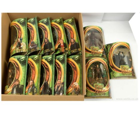 Toy Biz The Lord of the Rings The Fellowship of the Ring figures x thirteen includes Frodo, Samwise Gamgee, Witch King Ringwr