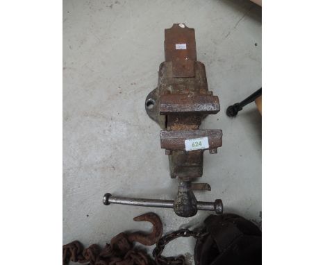 A bench vice 