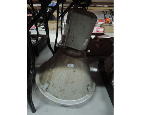 A vintage industrial light or lamp shade