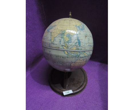 A Chad Valley tin plate globe