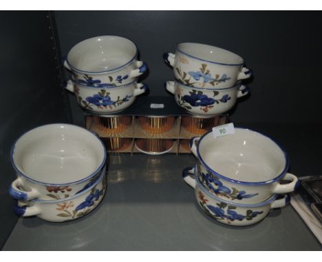A selection of ceramic soup bowls