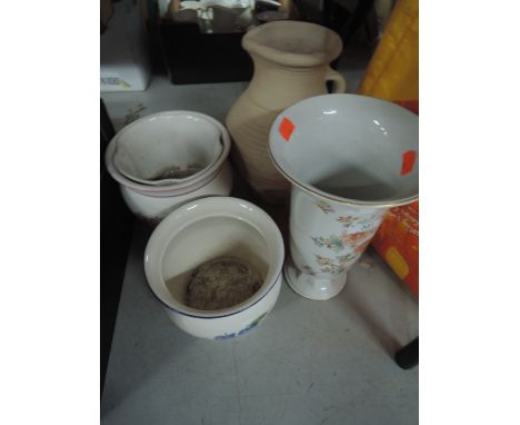 A selection of ceramic vases and bowls