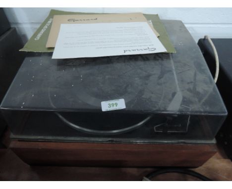 A Gerrard vinyl record player 