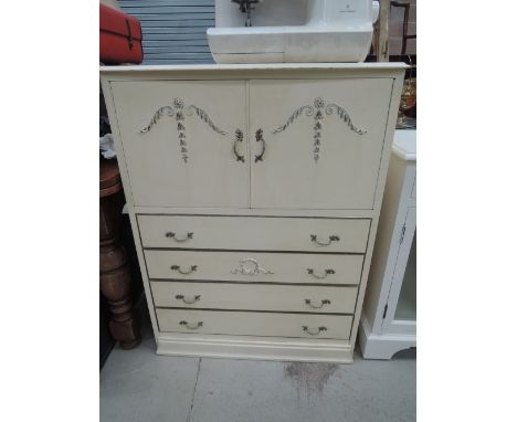 A vintage bedroom cabinet