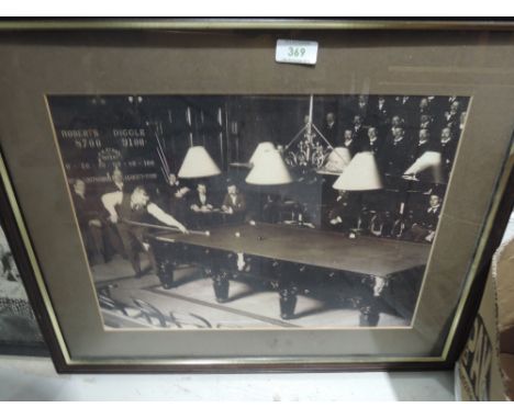 A vintage Snooker print