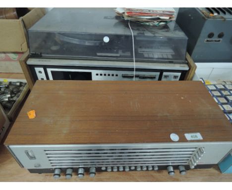 A Bush arena Hi FI and Sanyo radio and record player set