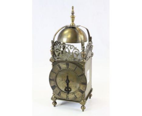 Large Brass Buren 8 Day Lantern Clock