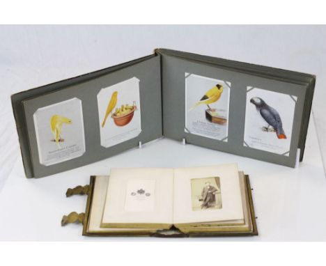 Small CDV album of vintage Photographs and a "Caperns Bird Album" of advertising Postcards