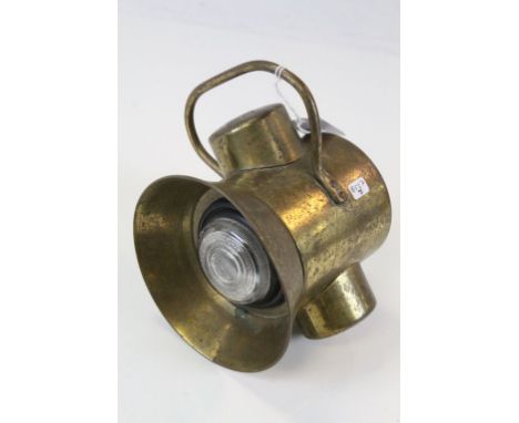 Vintage Brass Car Lamp