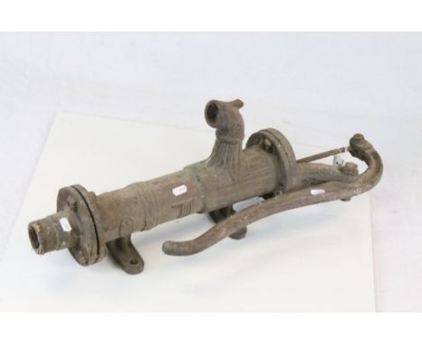 Vintage Cast Iron garden water Pump, marked "All British Made"