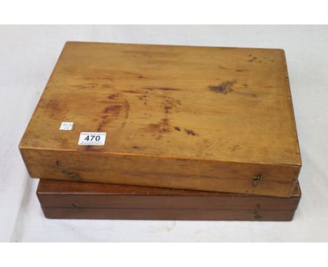 Two Vintage Collector's Cases one containing small amount of Butterflies