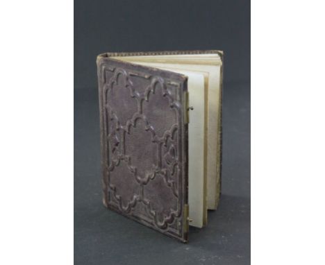 19th century Leather Covered CDV Album complete with Family Portrait CDVs