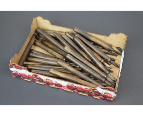 Large Collection of Vintage Letter and Number Branding Hand Tools