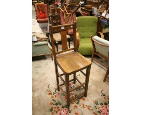Early Vintage Elm Seated Umpires Chair