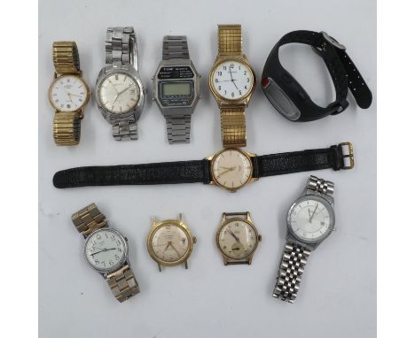 Collection of gentlemans wristwatches including Tissot, Timex etc. UK P&amp;P Group 1 (£16+VAT for the first lot and £2+VAT f