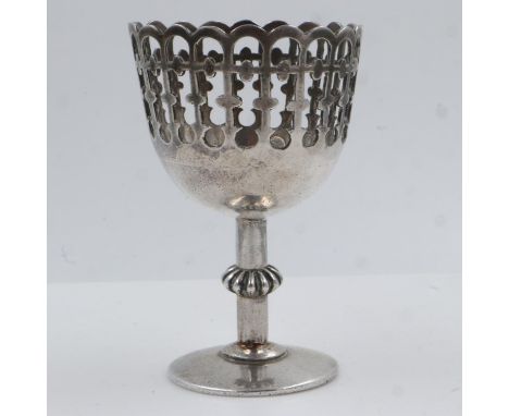 Chinese silver egg cup, H: 70 mm, 46g, no damages or chips or dents, few surface scratches from usage but nothing major which