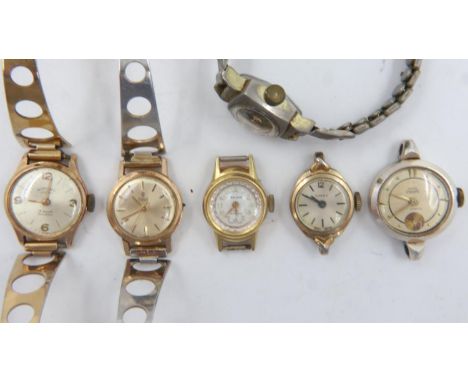 Collection of ladies vintage wristwatches including a Tudor example. UK P&amp;P Group 1 (£16+VAT for the first lot and £2+VAT