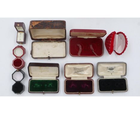 Nine vintage jewellery boxes. UK P&amp;P Group 1 (£16+VAT for the first lot and £2+VAT for subsequent lots) 