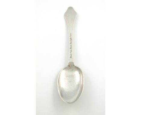 A Queen Anne West Country silver Dog-nose spoon, by Francis or Henry Servant, of Barnstable, with Exeter marks for 1710, the 