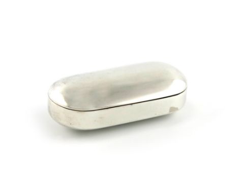 A William IV silver snuff box, by Sampson Mordan & Gabriel Riddle, London 1834, plain oblong form, hinged cover, gilded inter