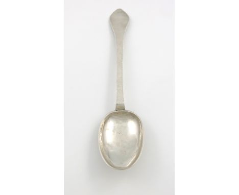 A Queen Anne West Country silver Dog-nose spoon, by Richard Sweet (III) of Honiton, circa 1706, the reverse of the oval bowl 