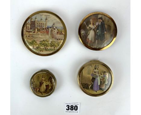 4 vintage compacts including 1 Yardley and 3 unnamed
