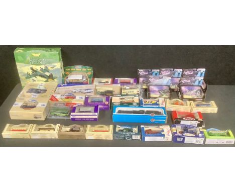 Model cars and trains - assorted, including corgi Lockheed Hercules AA31304 boxed; Corgi Tram model 97201 boxed; Airfix Royal