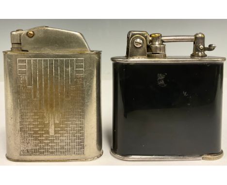 A Floating Brevete art deco lighter; a Lancel FAB France lighter (2) 