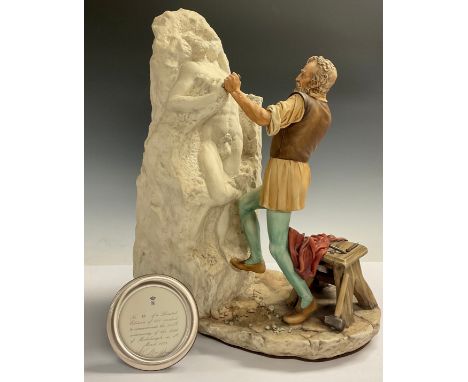 An Italian Naples figure, signed by Maggiori, Michelangelo, limited edition 33/500, to commemorate the 50th anniversary of th