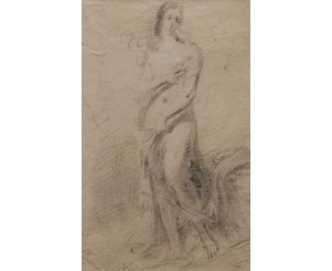 Italian School (19th century)Diana at the Bath, study after the Old Masterunsigned, pencil sketch on paper, 21cm x 13cm