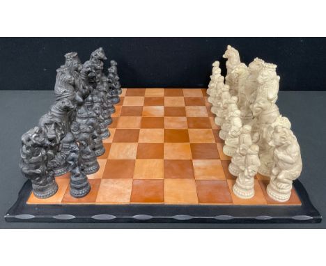 Marble chess board 36cm black and white stone orders no pieces