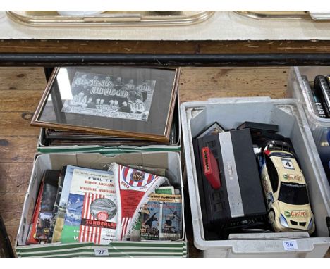 Collection of football memorabilia inc Leeds v Sunderland Wembley 1973 Final / Nottingham Forest v Wolverhampton 1980 Cup Fin