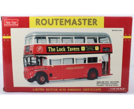 Sun Star 1:24 scale 2909: RM 1933 – ALD 933B: 50th an of LT, with quarter-drop front windows diecast model, red with detailed