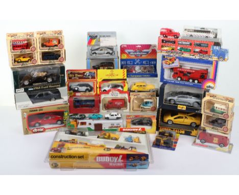 Quantity of Boxed Die-cast model cars, including, 8 Ledo branded models, Majorette models, 3060 and 3020, Ertl #2517 Woody st