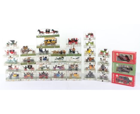 Collection of various 1:43 scale models, together with a collection of Brumm Old Timers, including nine Atlas tams, eleven Al