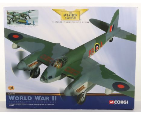 Corgi “The Aviation Archive” AA34601 DH mosquito B, model is in near mint condition, appear to have not been displayed (no du