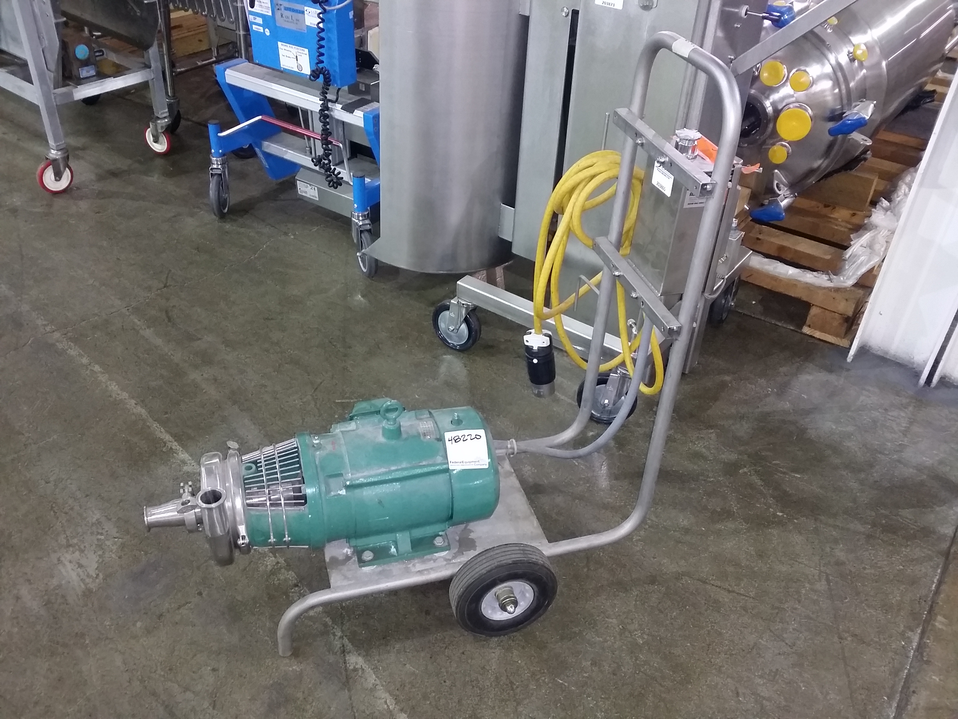 TriFlo centrifugal pump, mkodel C216MD18TS, stainless steel