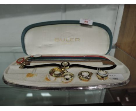A vintage ladies wristwatch by Buler Swiss made in case