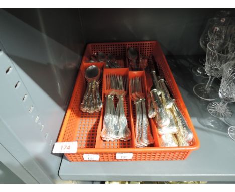 A selection of vintage flatware and table cutlery