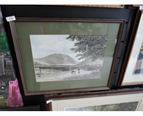 A vintage print after Leslie Hawkes lakeland scenery