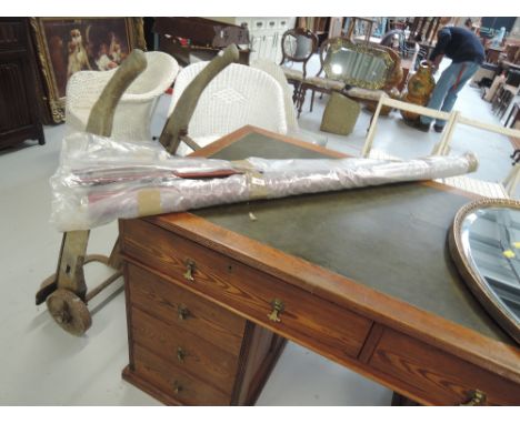 A vintage projector screen